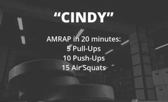 WOD Cindy un classique du CrossFit au poids de corps Le preparateur physique