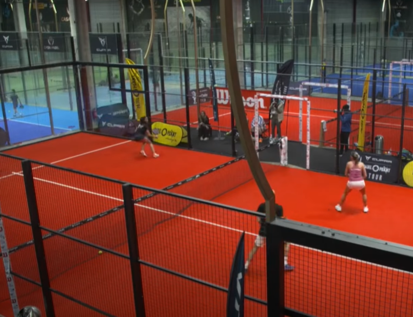 premier match padel preparation femme